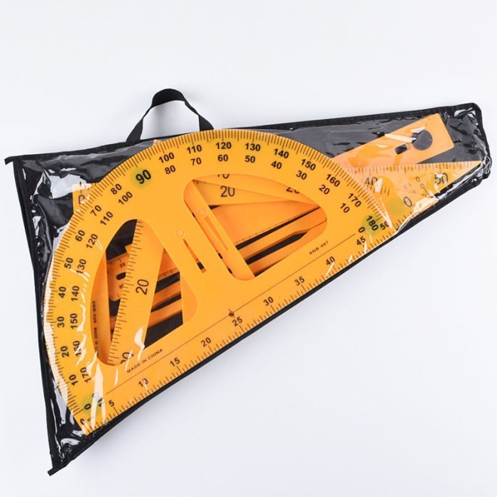

PROMO!! -Penggaris Set / Penggaris Papan Whiteboard Plastik V-Tec - Siku-Siku