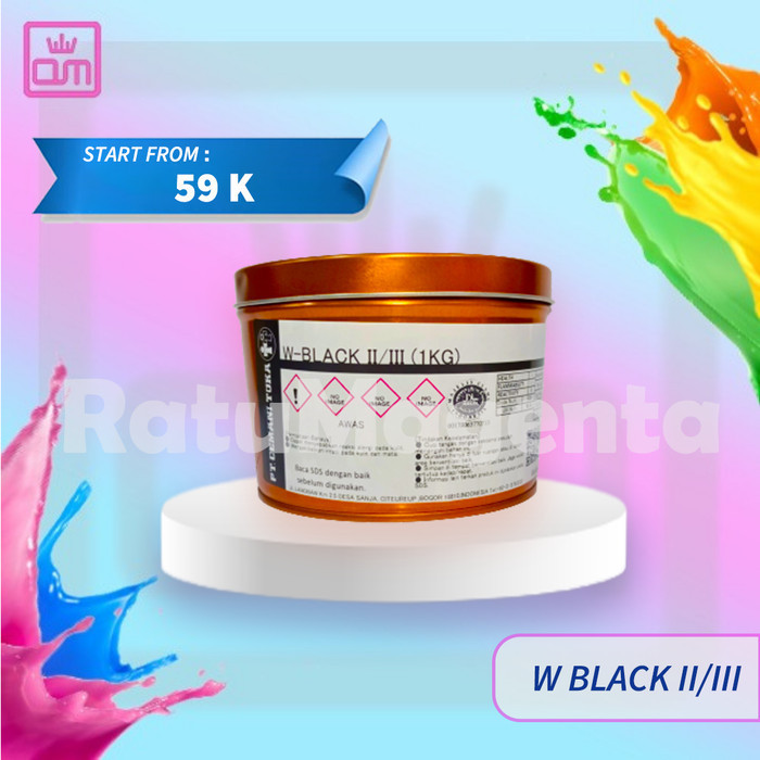 

PROMO!! -W Black II/III - Cemani Toka - Tinta Cetak - Black, 1 Kg