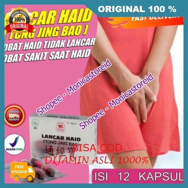 Obat Cina Pelancar Menstruasi Lancar Haid Tong Jing Bao 12 Kapsul BPOM 100% ORIGINAL