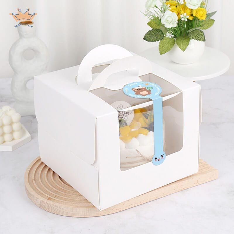 

Stiker strip panjang stiker bulat stiker penyegelan kotak kue kue stiker penyegelan stiker dekoratif DIY MK