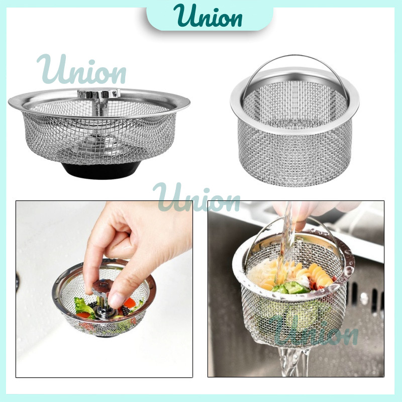 UM Saringan Wastafel Stainless Steel / Saringan Bekas Sisa Makanan / Penyaring Kotoran / Saringan Lu