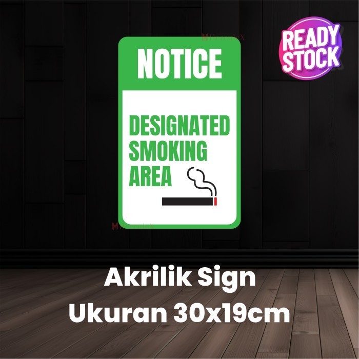 

Papan akrilik smoking area / acrylic sign area merokok