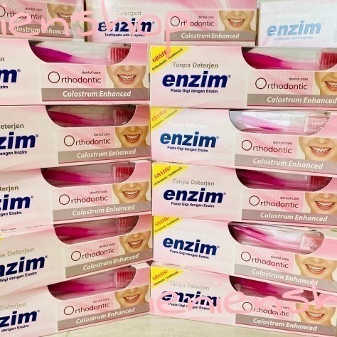 (SHOP) Pasta Gigi Enzim Orthodontic 124 gr/100 ml + FREE Sikat Gigi Ortho