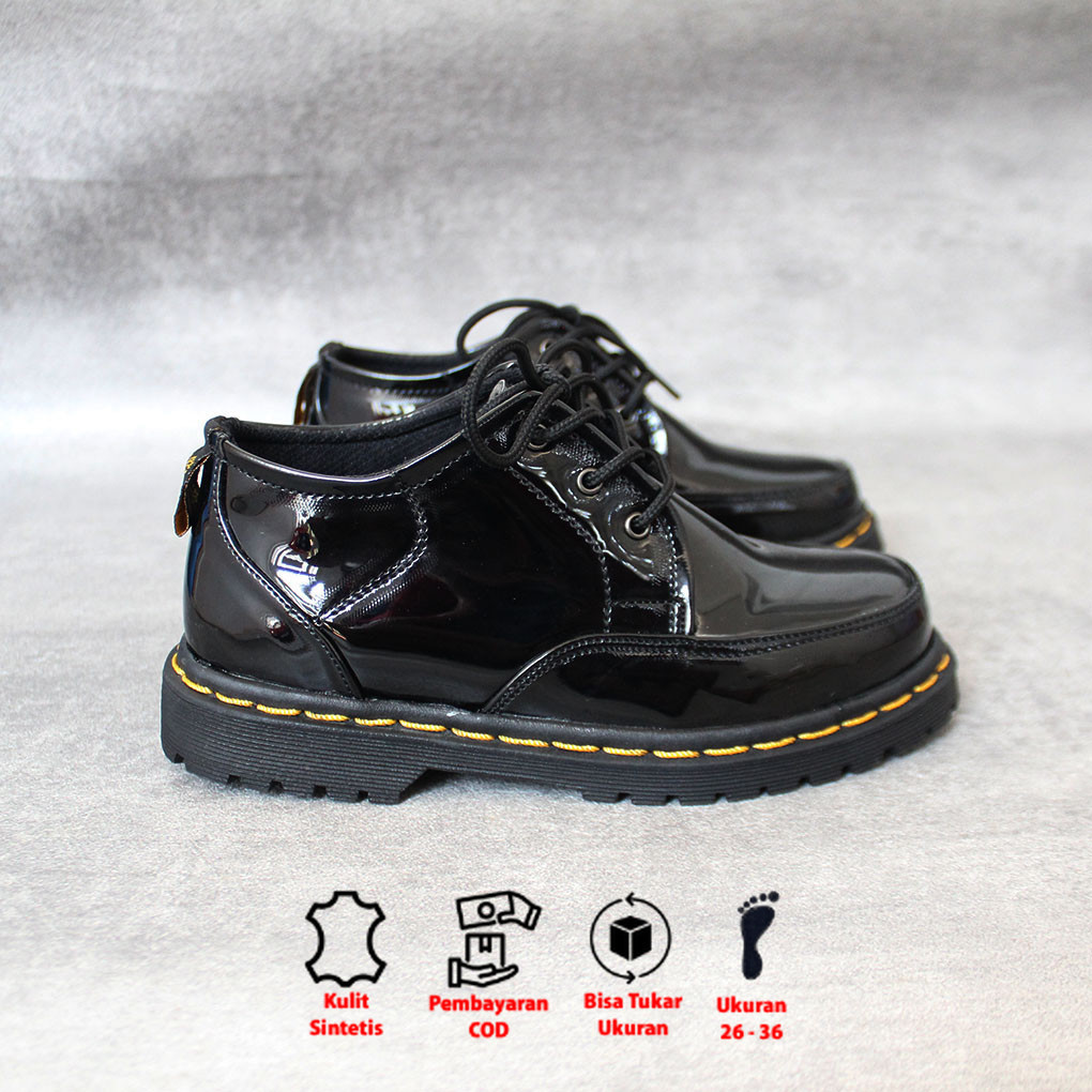 REBORN ORIGINAL SEPATU ANAK Sepatu Docmart Anak Reborn - Sepatu Boots Anak Mengkilap Terbaru SEPATU 