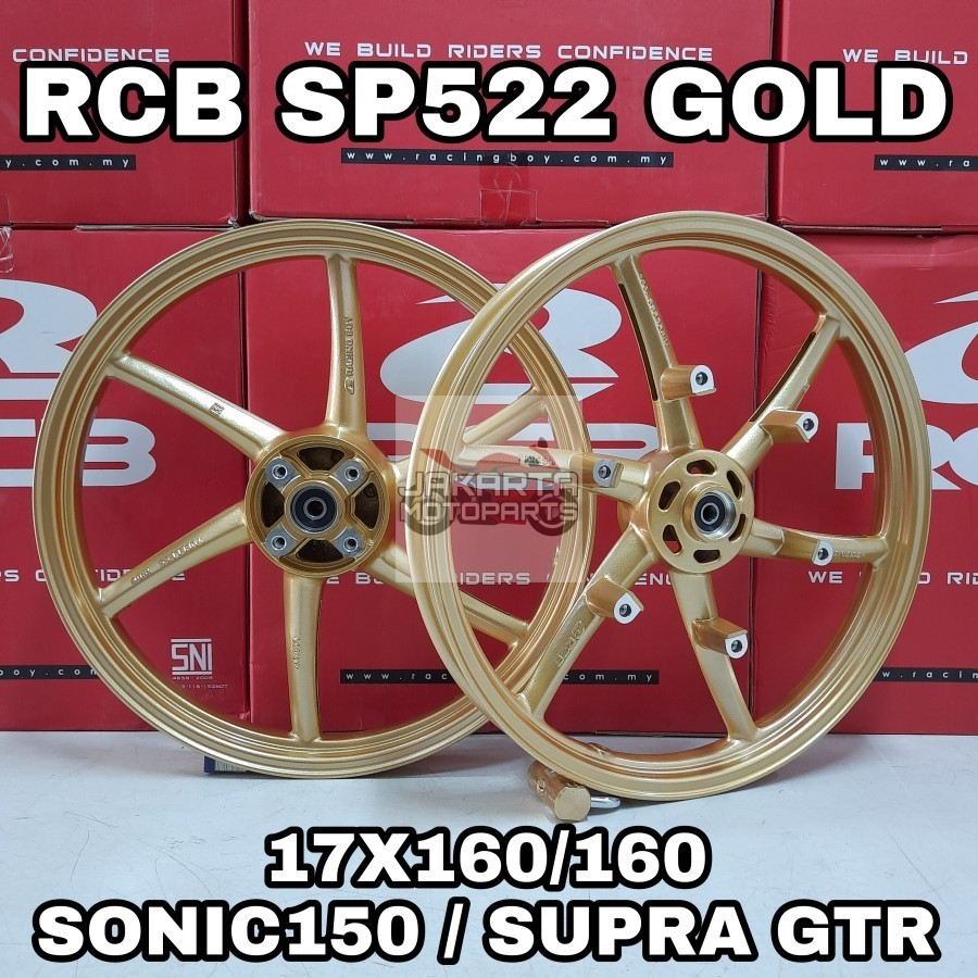 VELG RCB GOLD SP522 SONIC 150 SUPRA GTR ROAD RACE RING 17 160 160