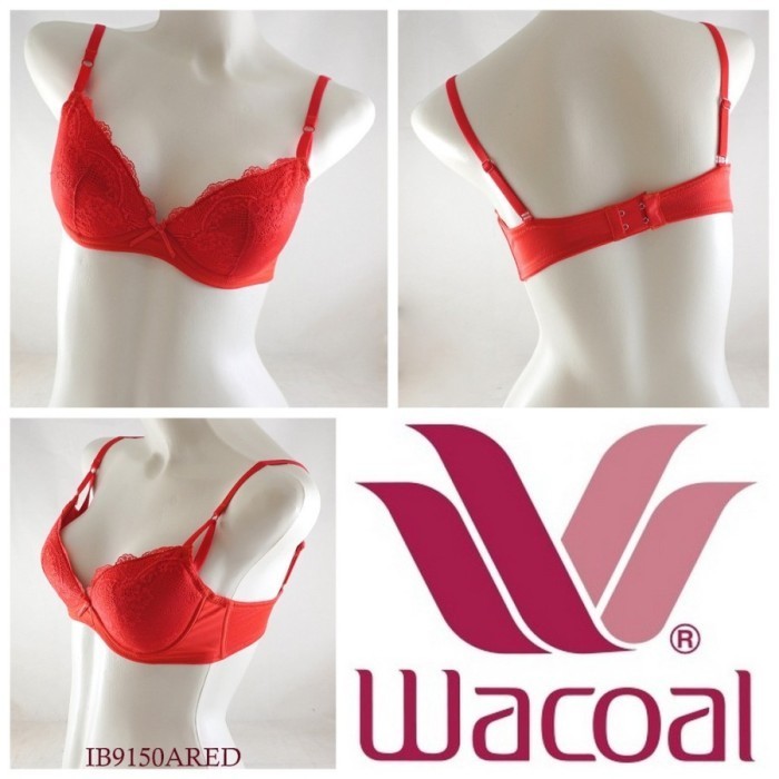 BRA WACOAL SEXY LOOK BRA 9150 RED SIZE 32B (B70) 34A (A75) - 32B