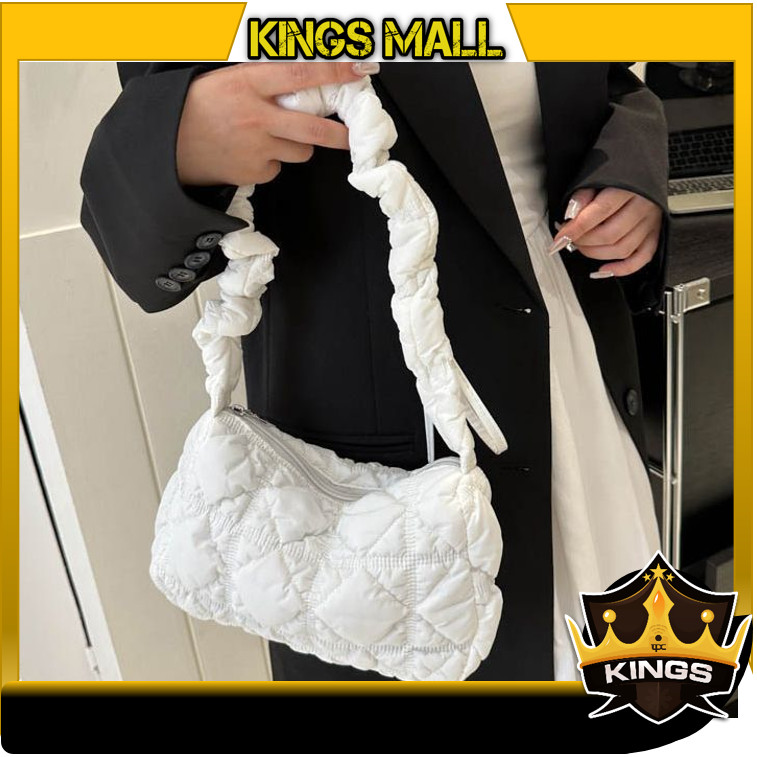 KINGS - T6153 Aesthetic Adjustable Puffy Bag / Puffy Bag / Shoulder Bag Puffy / Puffy Sling Bag / Ta