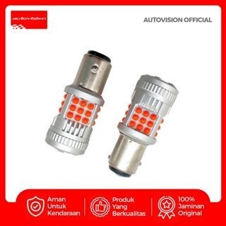 Lampu Rem Mobil LED Autovision S25 BAY15D 36-3030SMD Canbus 12V 26Watt