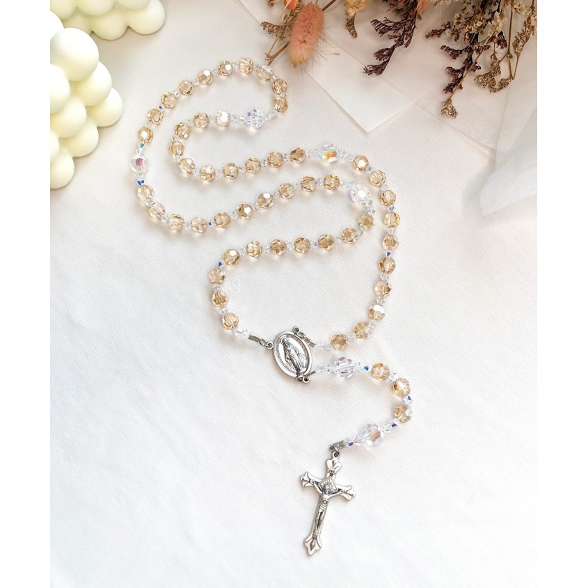 Rosario Swarovski Crystal - Golden