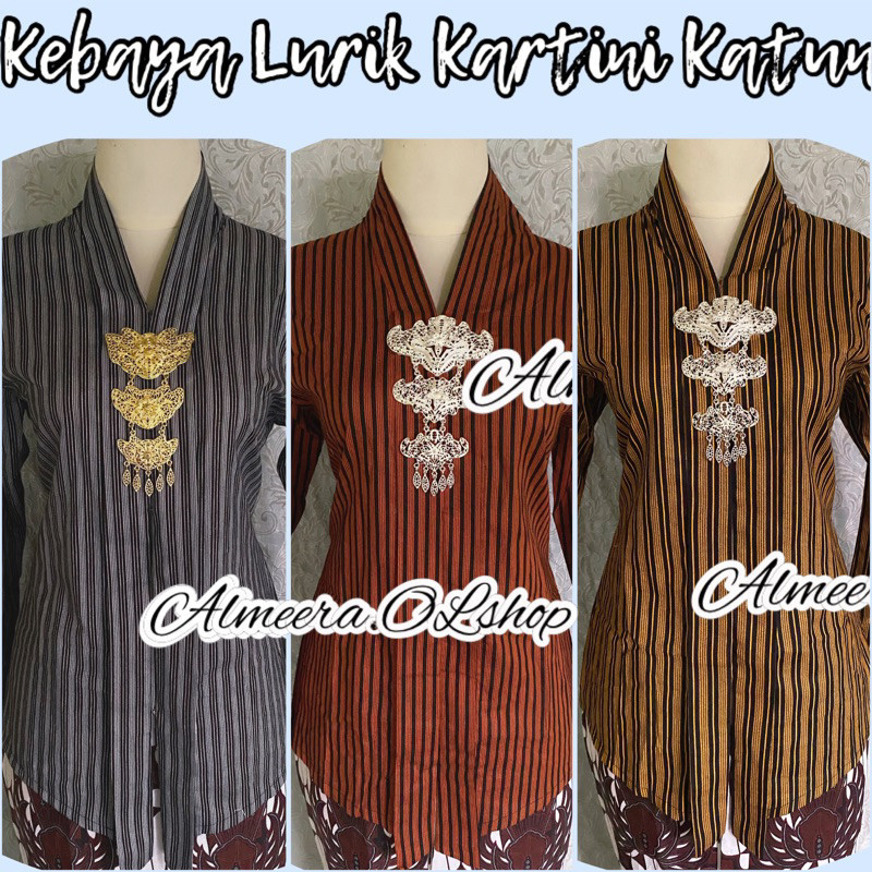 LURIK JAWA kebaya kartini lurik bahan katun original