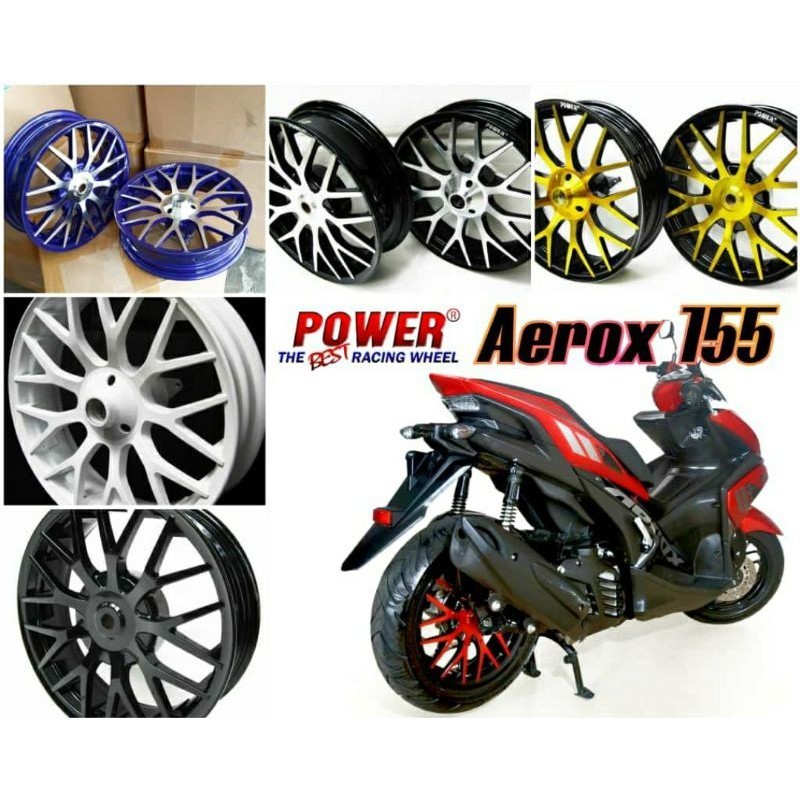 velg racing yamaha aerox 155 model evolution merk power