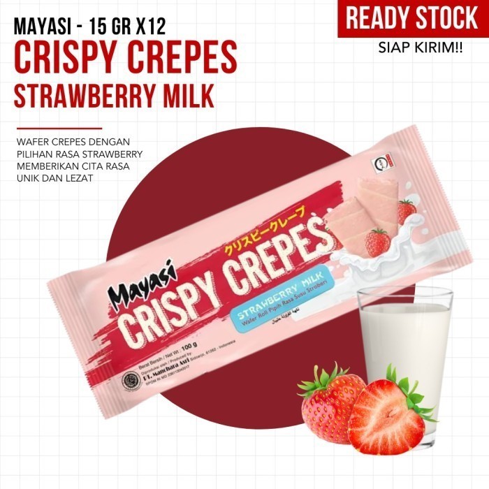 

MAYASI - Crispy Crepes Choco Banana & Strawberry Milk - 15GR x 12pack