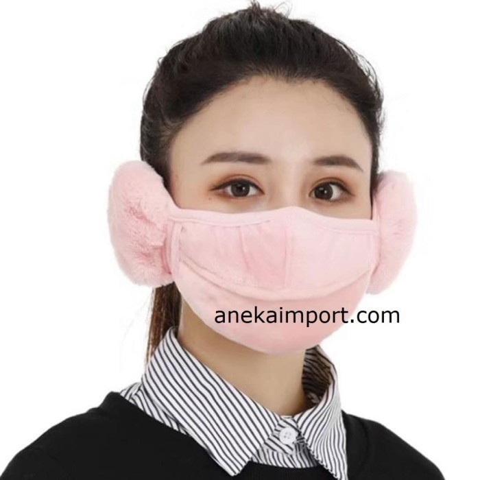 Masker Musim dingin 2in1 Earmuff, Masker Winter Ear Muff Musim Dingin