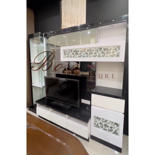 Bufet Lemari TV Impor Minimalis Modern Penyekat Ruangan Serbaguna