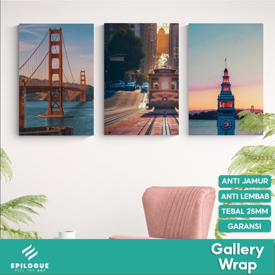 Epilogue Hiasan Dinding 40x60 Besar Wall decor pajangan dinding spanram minimalis san fransisco cali