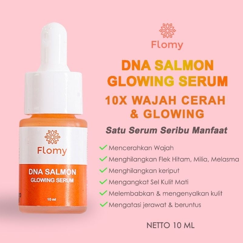 Flomy DNA Salmon Glowing Serum | Serum DNA Salmon BPOM
