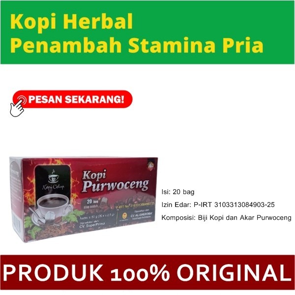 Kopi Kuat Pria Tahan Lama Ranjang Untuk Laki Laki Dewasa Isi 20 Bag Original