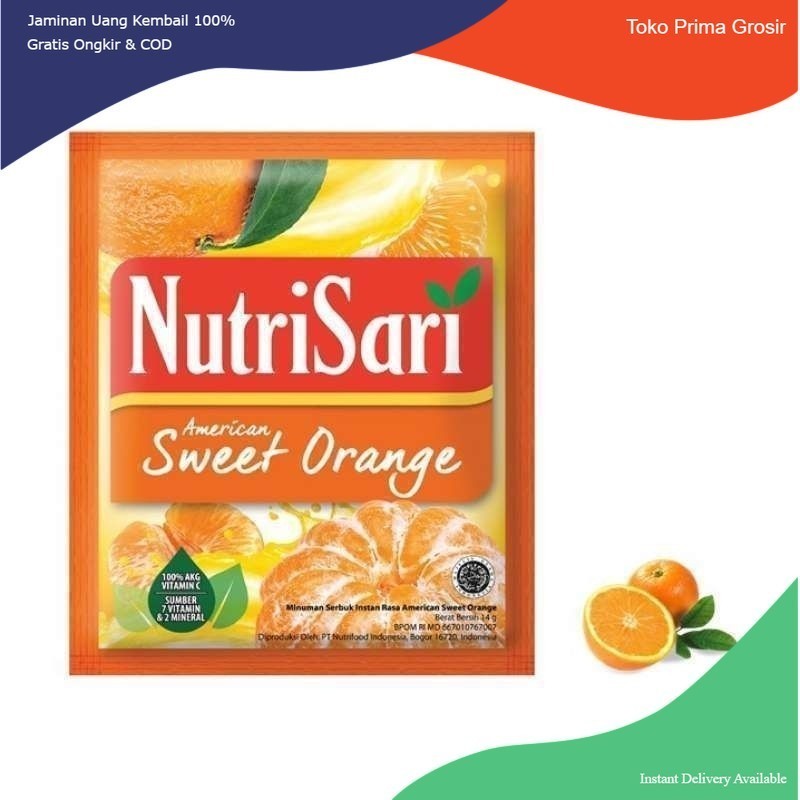 

Nutrisari Jeruk Peras Dan Sweet Orange 10 X 14 Gram