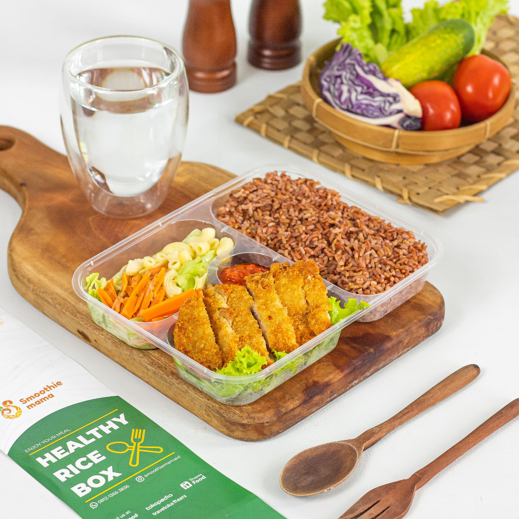 

Nasi Box Healthy Box Catering Diet Box CHICKEN GRILL Healthy Rice Porsi Banyak Smoothiemama BEST SELLER MAKANAN SEHAT!
