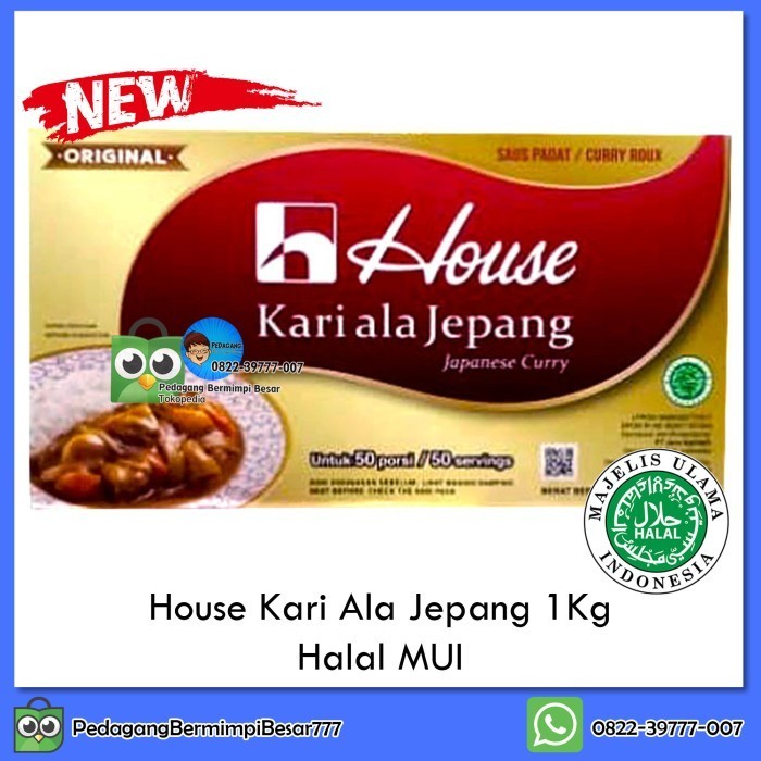 

[bumbu siap pakai] House Kari Ala Jepang 1Kg | Java Curry Halal | Kari Jepang Halal