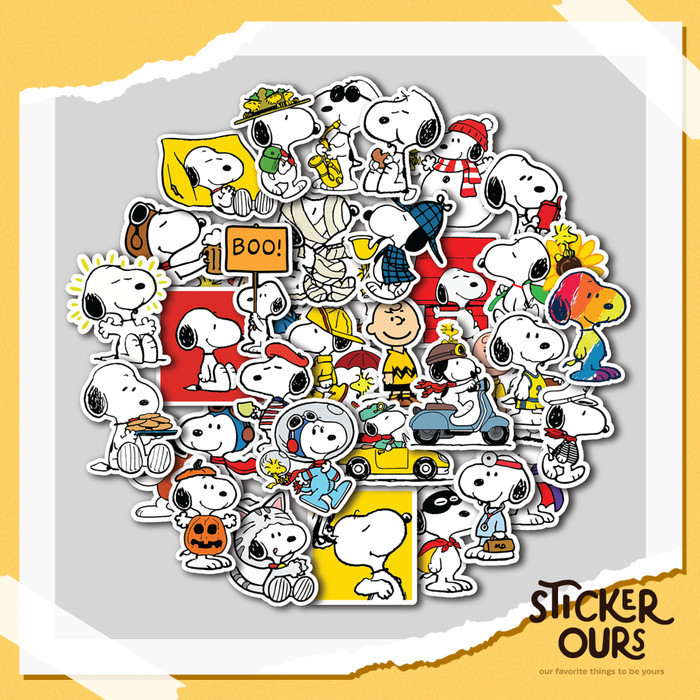 

STICKER PACK SNOOPY | STIKER TUMBLER LAPTOP | STIKER KOPER HELM