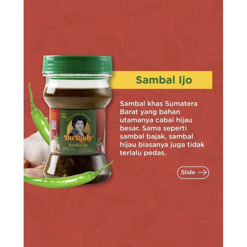 

Sambal Bu Rudy - Sambal Bajak / Sambal Bawang / Sambal Ijo - Sambal Bawang