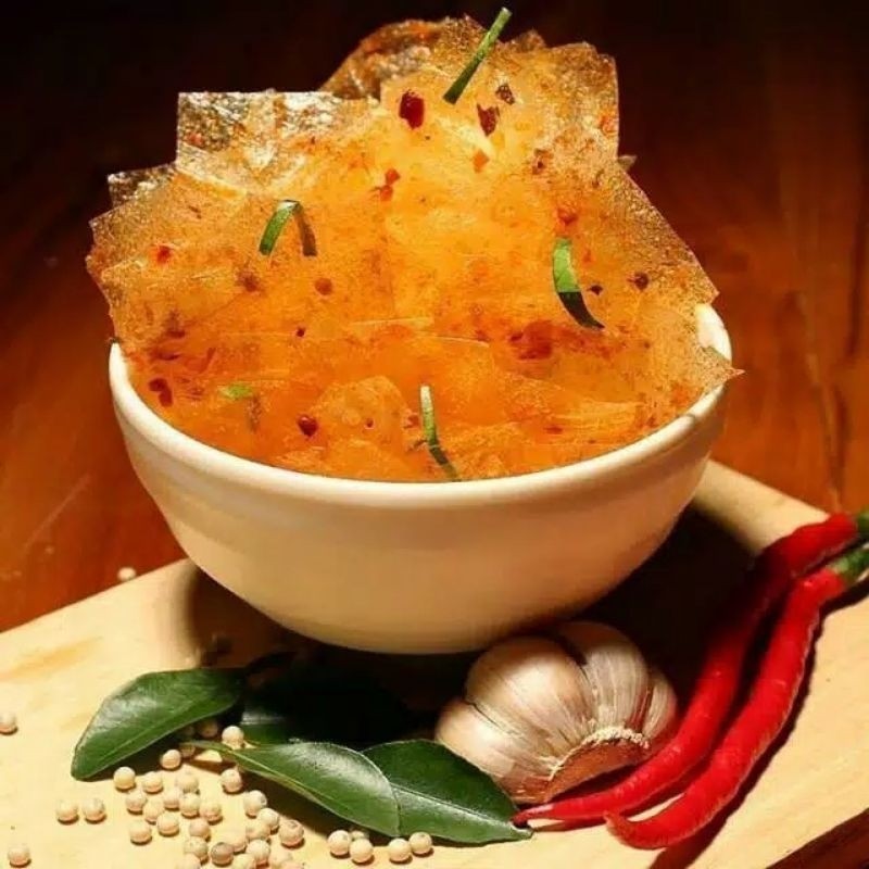 

Keripik kaca kripca pedas daun jeruk 250gram