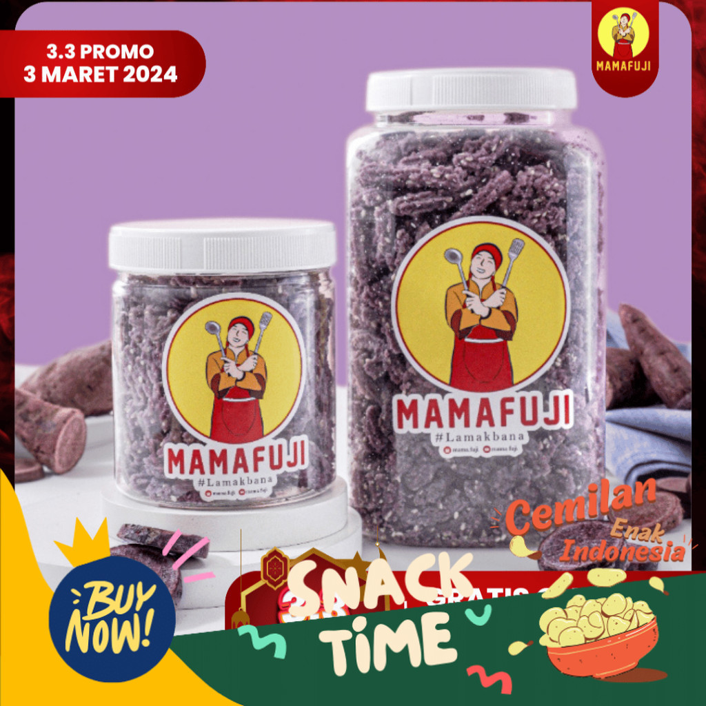 

PROMO SPESIAL Mamafuji - Kue Akar Rasa Ubi Ungu (Taro) 850gr