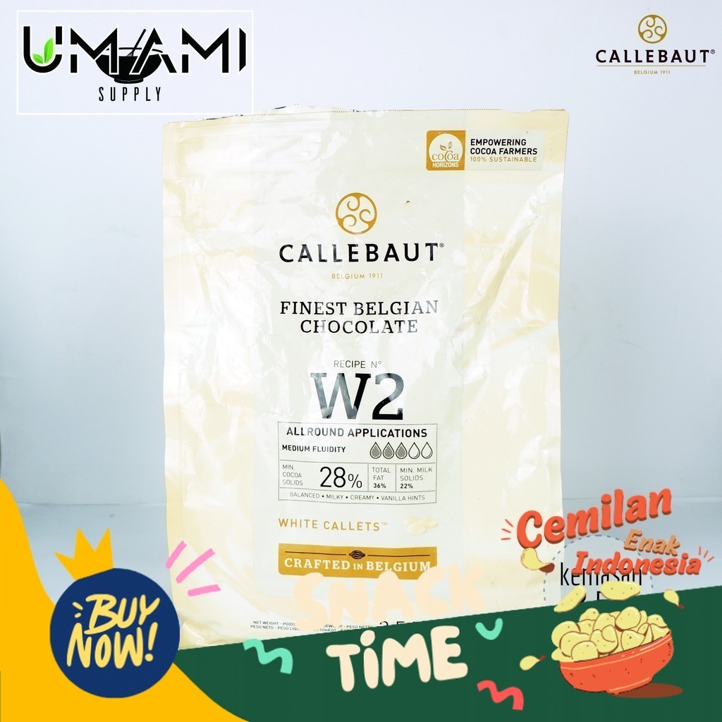 

Special Diskon Callebaut W2 - White Chocolate 28% - REPACK 250gr