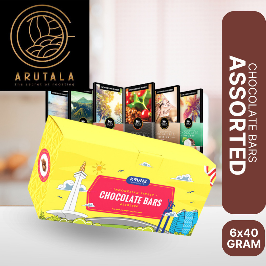 

WoCA Cokelat Mix Assorted Premium Chocolate Bar - 6 x 40 gram -CB 2