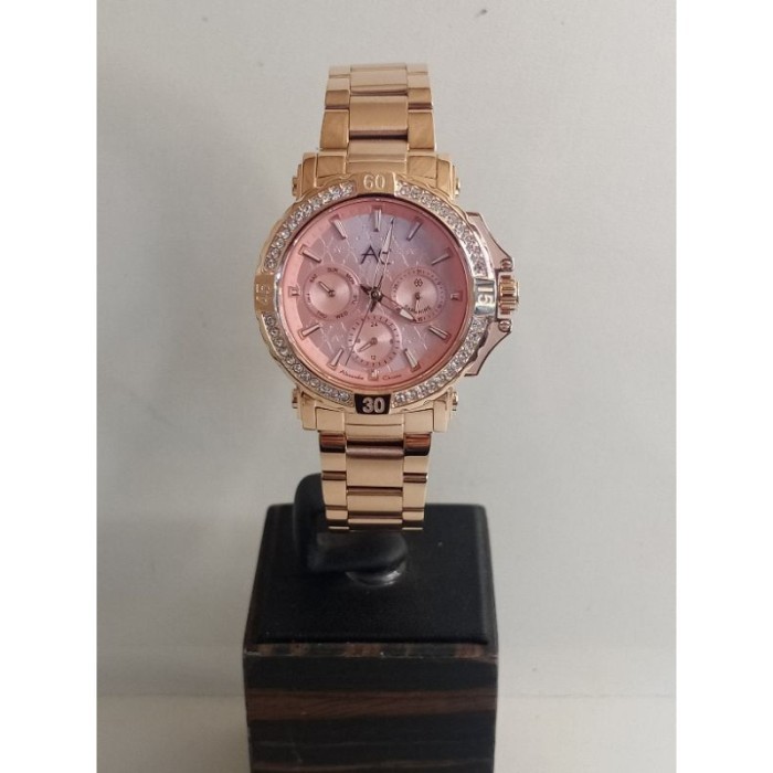 BARU JAM TANGAN CEWEK ALEXANDRE CHRISTIE 9205 / 9205 BF ORIGINAL & - rosegold pink