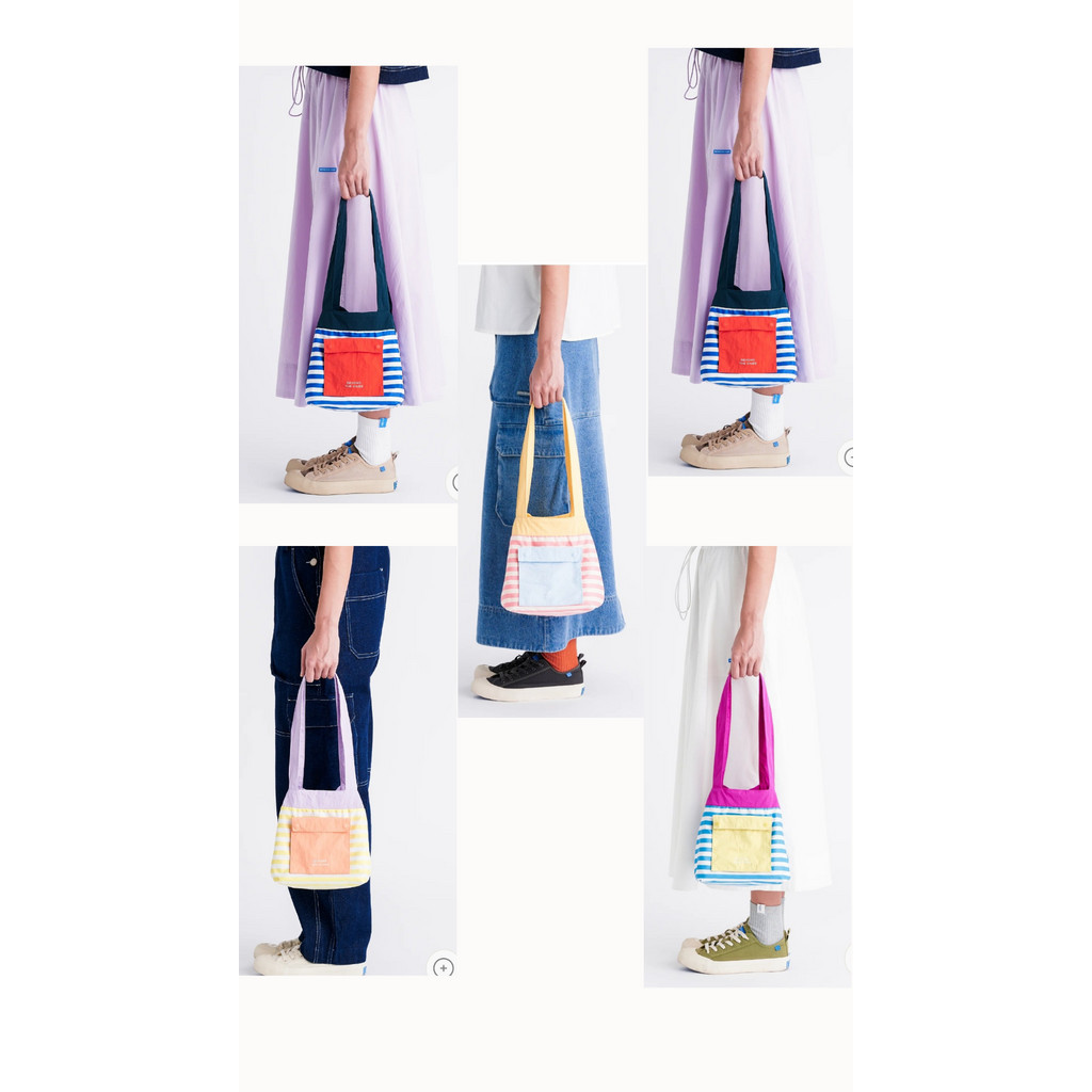 Pre order Beyond the vines Striped Mini Reversible Bag