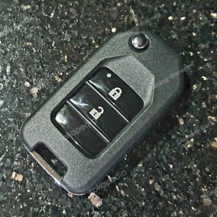 Duplikat Kunci Mobil Honda Jazz Brio Mobilio CRV City 2 Tombol - Hitam