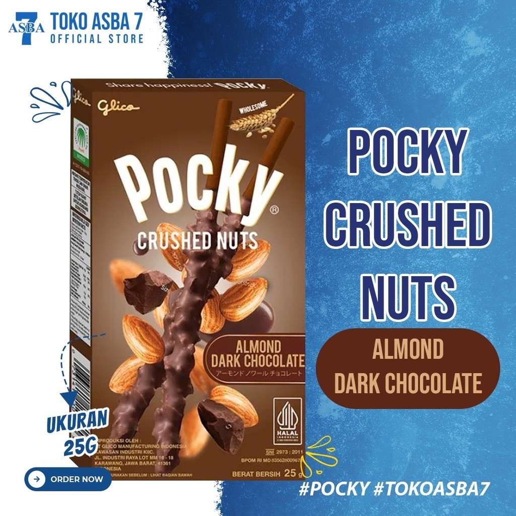 

GLICO POCKY CRUSHED NUTS ALMOND DARK CHOCOLATE 25G