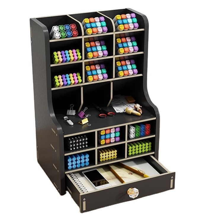 

Tonsmile Pemegang Pensil Pena Kayu untuk Meja Pemegang Kendali Jarak Jauh Penyimpanan Desktop Multiguna untuk Toko Perlengkapan Kantor