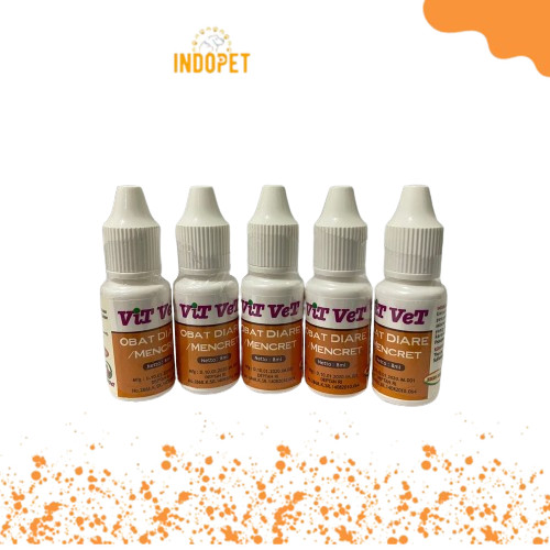 VITVET OBAT DIARE 10ML / Vitvet/Vit Vet Obat Diare Kucing & Anjing 10ml
