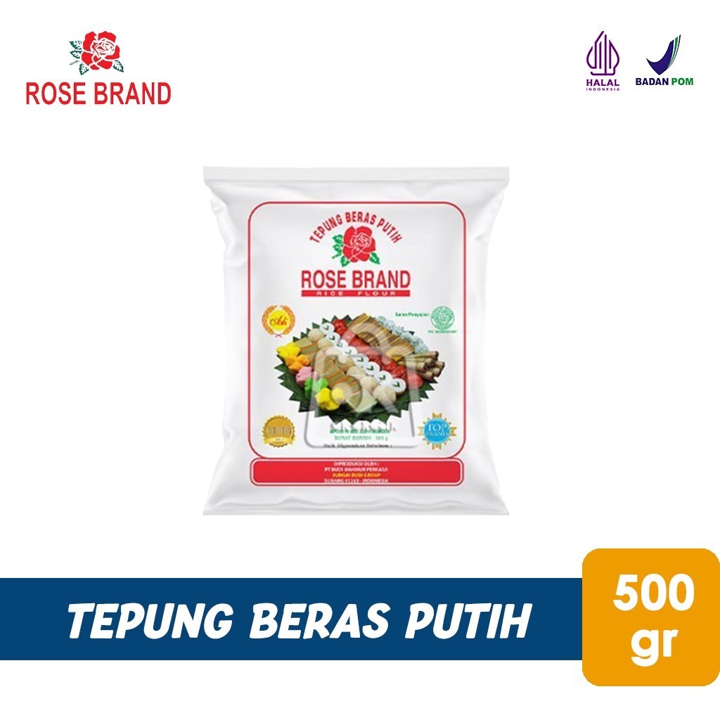 

Tepung Beras Putih Rose Brand PREMIUM Kemasan Supermarket (500 gr)