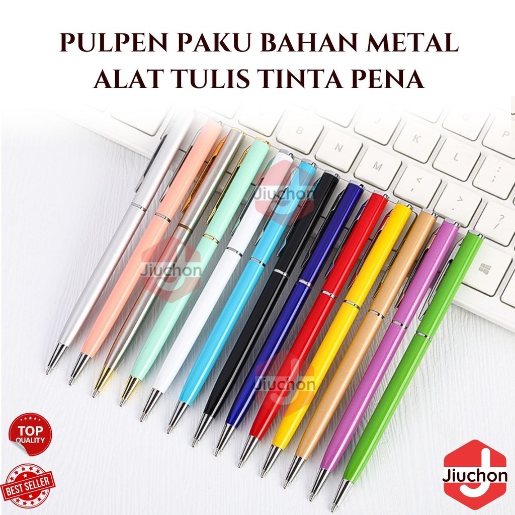 

Pulpen Paku Bahan Metal Ballpoint Perlengkapan Menulis Anak / Alat Tulis Sekolah Kuliah Kantor