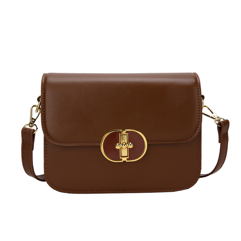 Wholesale New Simple Cross-Body Bag Fashion Solid Color Ladies Messenger Bag PU Leather Women's Slin