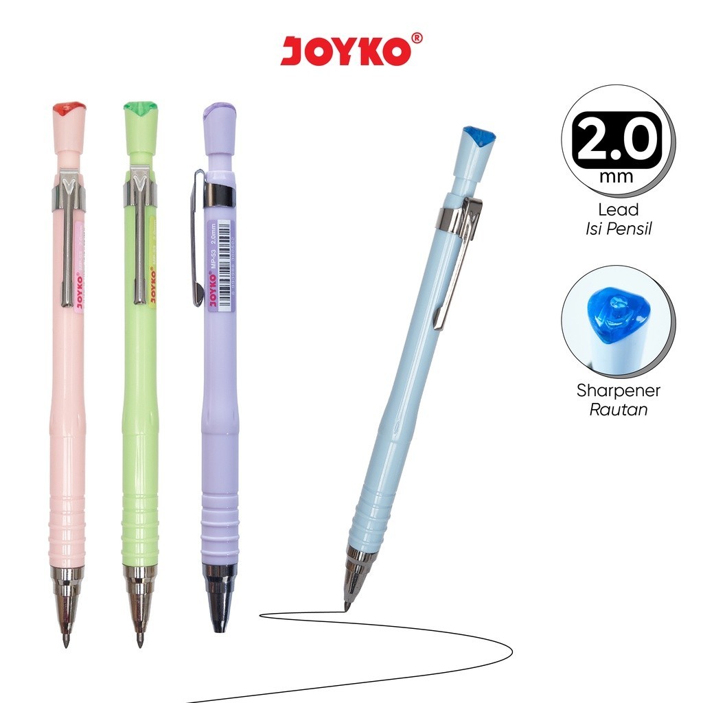 

Mechanical Pencil MP-53 Pensil Mekanik Joyko 2.0 mm (1 PCS)