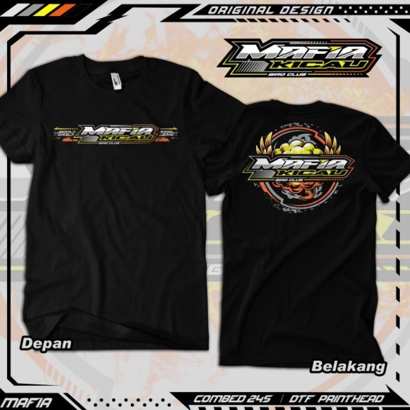 Kaos Mafia Kicau baju Burung Murai Kacer Cucak ijo