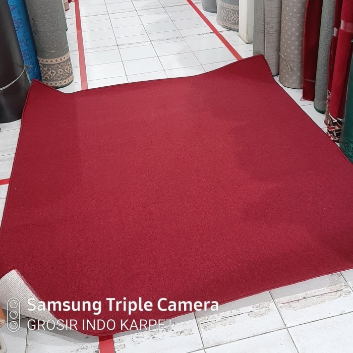Karpet Polos Bali tebal 5mm karpet kantor meteran murah