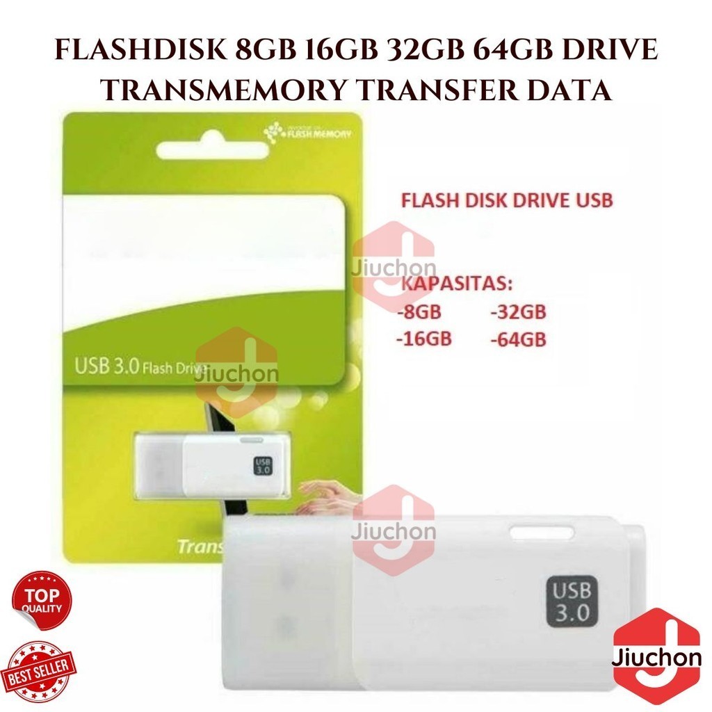 JIUCHON Flashdisk 8gb 16gb 32gb 64gb Flash Disk Drive Transmemory Transfer Data Komputer / USB Penyimpanan File Data