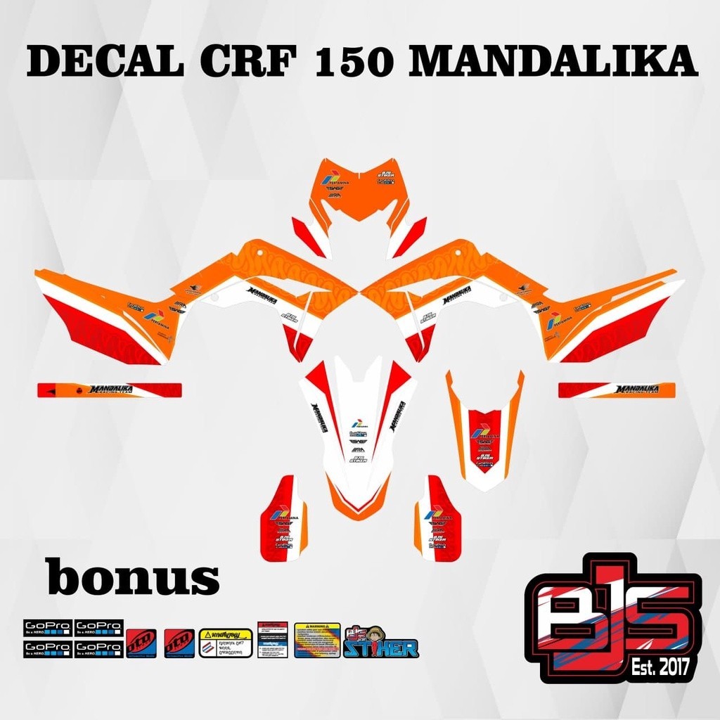 decal FULL BODY honda crf 150 MANDALIKA