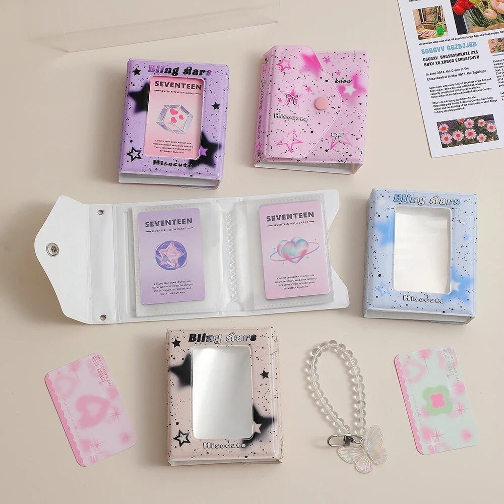 

New Kpop Photo Card Holder Kawaii Star Series Idol Photo Protective Display Photocard Protective Holder Display Stand
