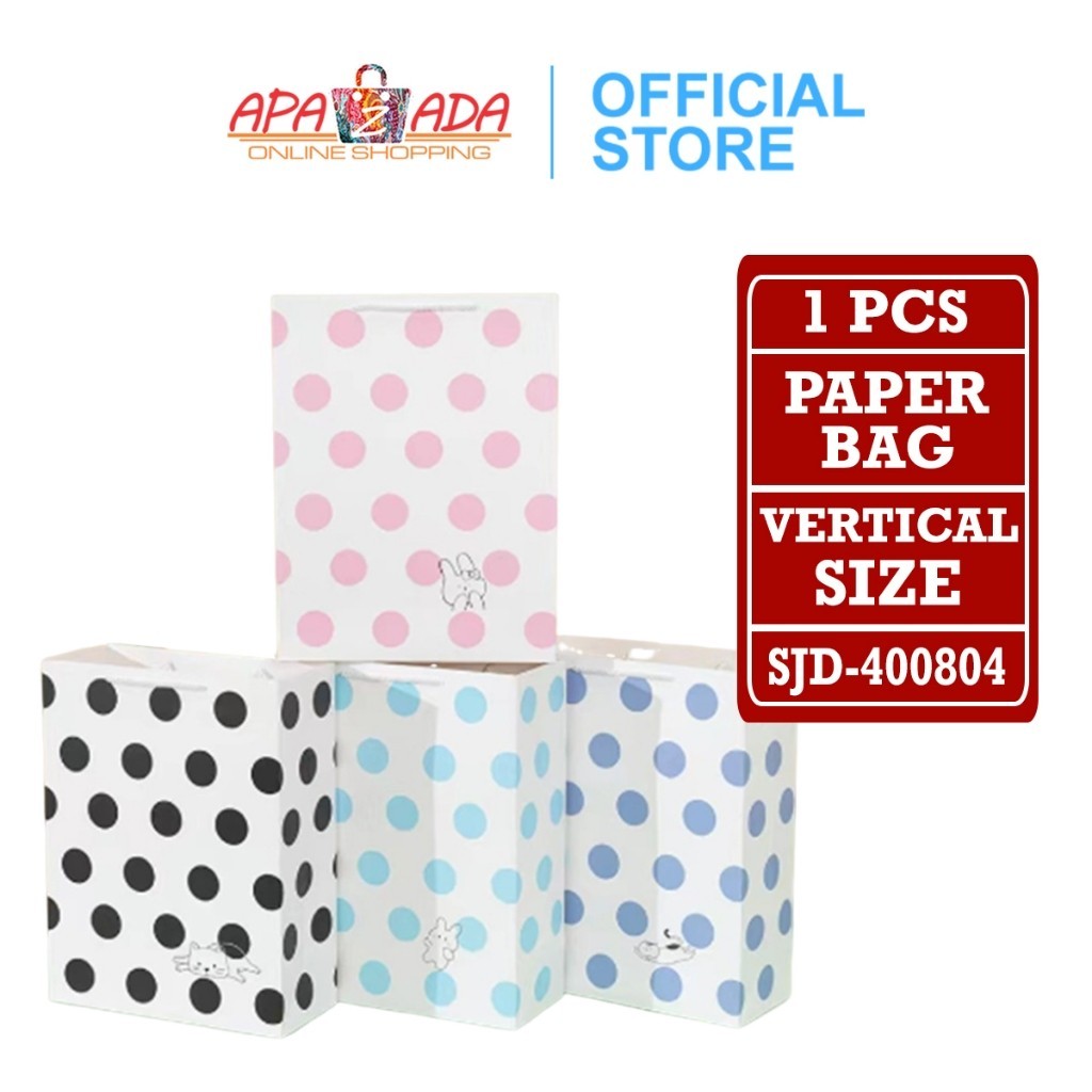 

Apazada Paperbag Vertical Size 38 x 29 x 12.5 Cm / Paper Bag Kado / Souvenir Packaging / Gift Bags SJD-400804