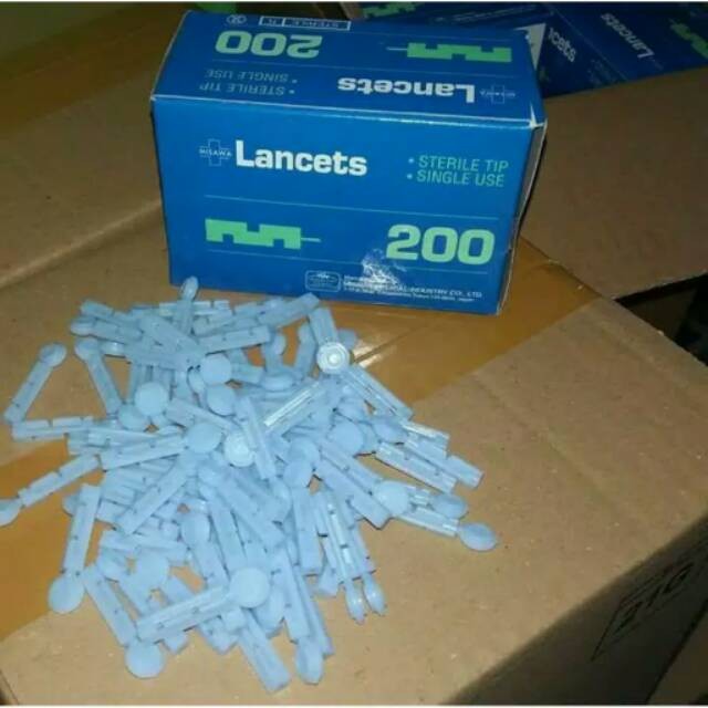Jarum Bekam Misawa 21G isi 200 Blood Lancets Sekali Pakai
