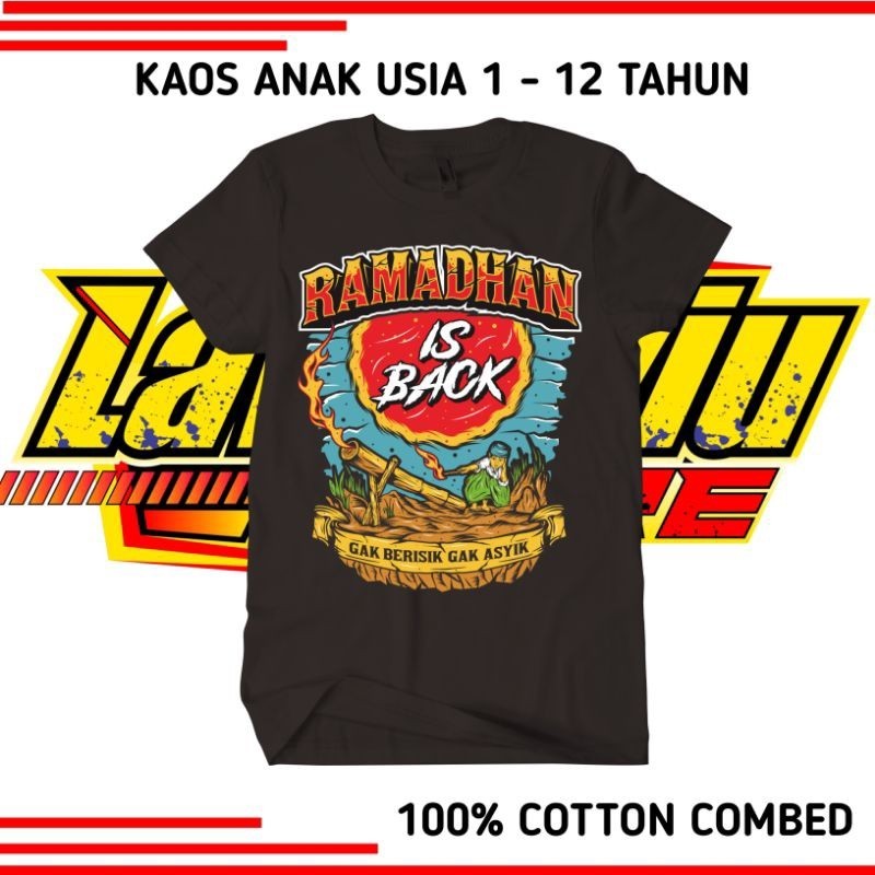 Baju Kaos Atasan Anak Ramadhan Is Back 2025 Terbaru - Kaos Anak Ramadhan unisex Pria Wanita - Kaos A