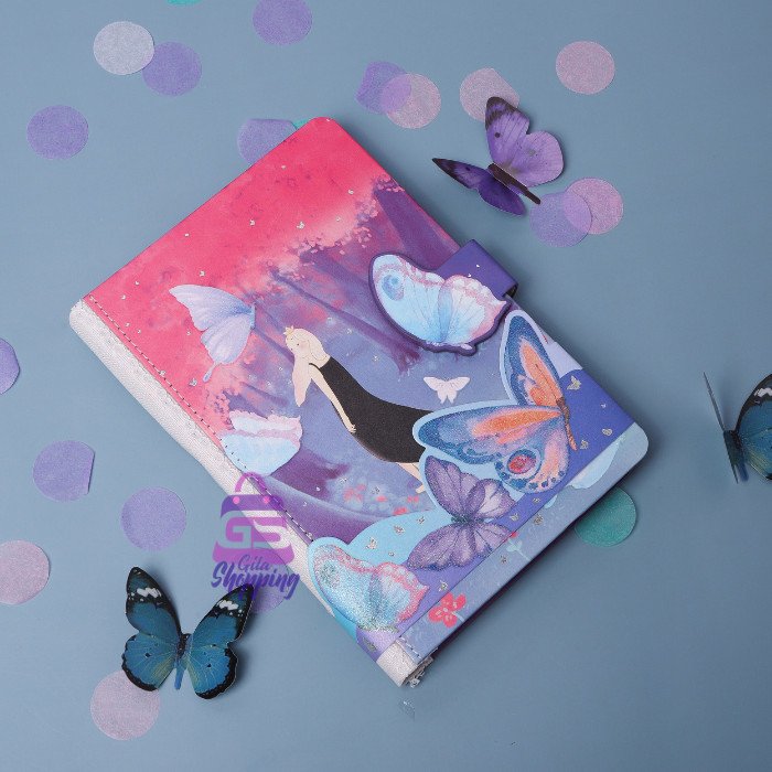 

THOS Magnetic Notebook Diary Butterfly / Jurnal agenda Buku tulis - 1360 - A