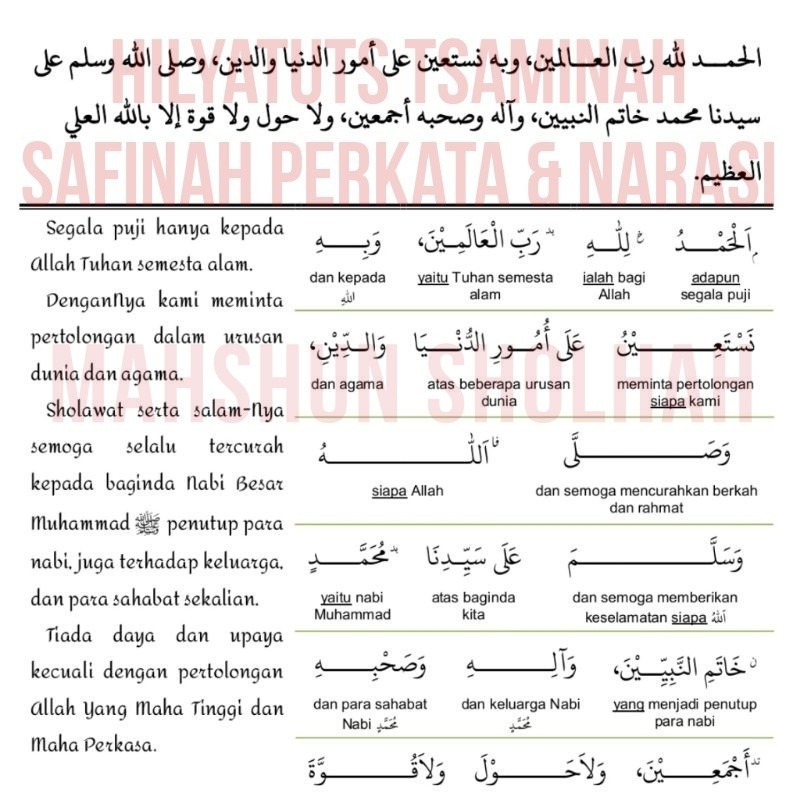 Safinatun Najah Perkata + Penjelasan Revisi Hilyatuts Tsaminah Penerbit Albidayah حلية الثمينة سفينة